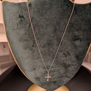 Silver Cross Pendant Necklace